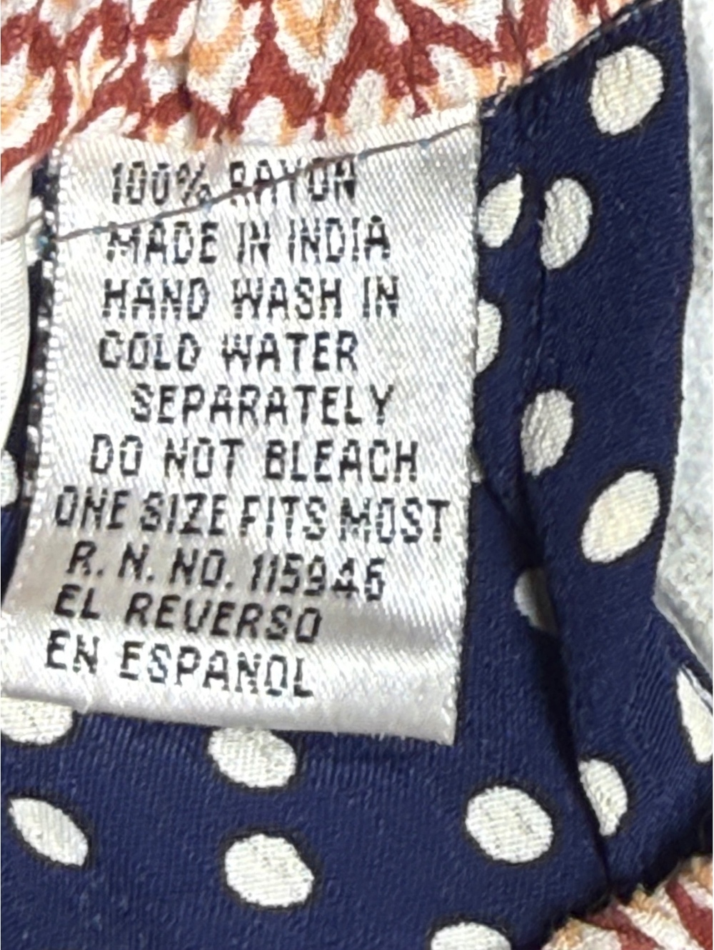 Jack Pot New York Patchwork Rayon Boho Maxi Skirt One Size - Picture 5 of 8